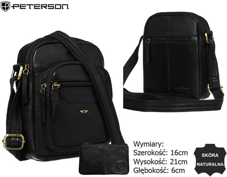 Torba skórzana + Etui PTN M23-TUM Black