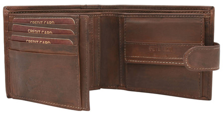 PTN N008L-PCA D.BROWN leather wallet