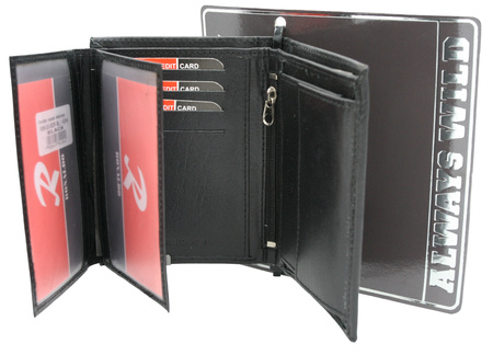 Portfel męski skórzany RM-03-BDF-BL Black