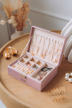 Szkatułka na biżuterię PTN SZK-11 Pink