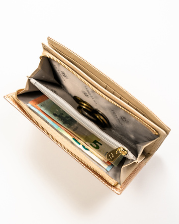 Portfel damski skórzany PTN 421431-DSL Gold