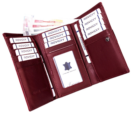 Portfel skóra+PU RFID ROVICKY RPX-23-3