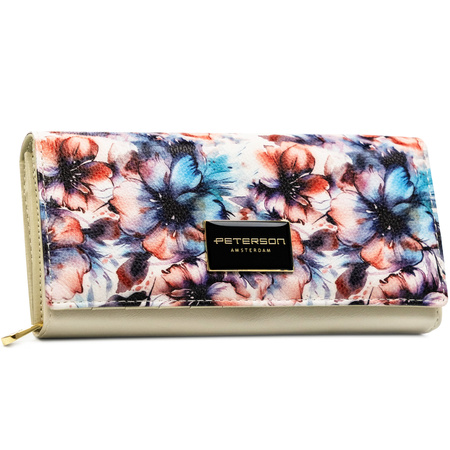 Portfel skóra + PU PTN PX20-PF2 Blue