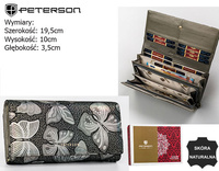 Portfel skórzany RFID PETERSON PTN 42100-ONBF