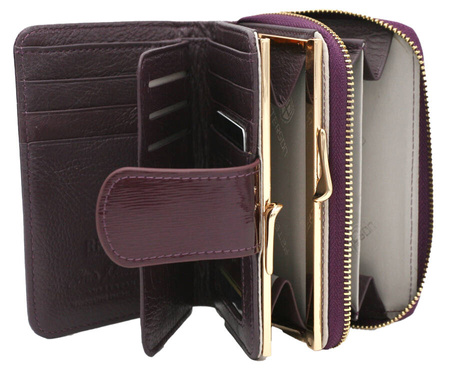 Women's leather wallet PTN 425214-SH Purple
