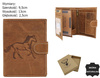 Leather wallet with an embossed image of a horse RFID ALWAYS WILD N4L-CHM