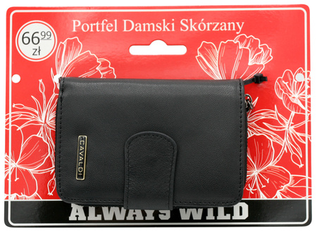 Portfel damski skórzany 76115-IL2-BL Black