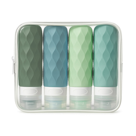 Zestaw silikonowych buteleczek SBP-90-SET4 Green