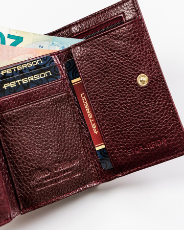 Portfel skórzany RFID PETERSON PTN BC-412