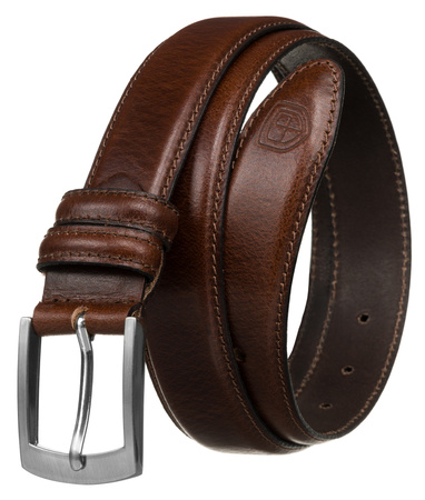 Pasek męski skórzany PTN LTP-CRU BROWN