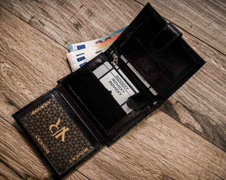 Portfel męski skórzany RFID ROVICKY R-RM-10L-GCL