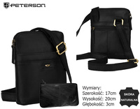 Torba skórzana + Etui PTN 19004E-OPU Black