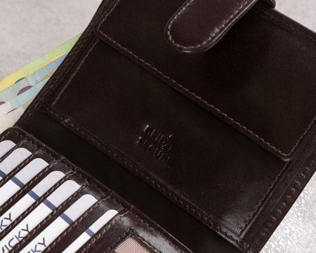 Leather wallet RFID ROVICKY PC-108L-BAR