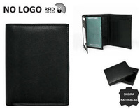 Men's leather wallet N4-GTN-RFID-NL BLACK