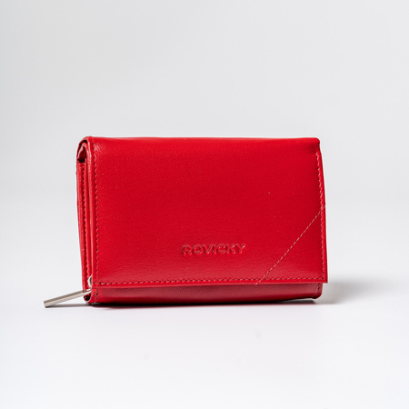 Women's leather wallet R-RD-38-GCL Red