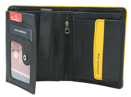 Peterson wallet sk. PTN 303.03 BLACK+YELLOW