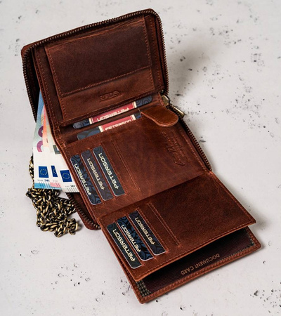 Portfel męski skórzany PTN N4C-03-HWM-1247