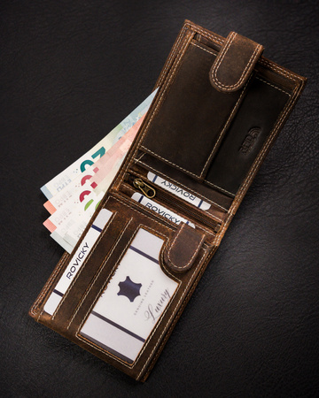 Portfel męski skórzany na blistrze N992L-CHM-BL Cognac