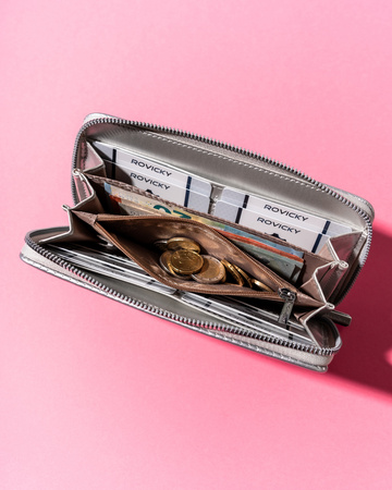 Portfel piórnik eko R-PRK-03-HRH Silver