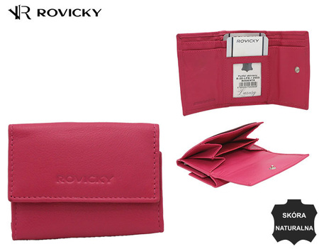 Portfel damski skórzany R-20-LFN Magenta
