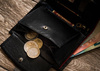 Leather Wallet PTN 339A-5873 Black
