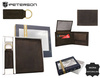 Leather wallet & key ring gift set PETERSON PTN SET-M-N003-CHM Brown