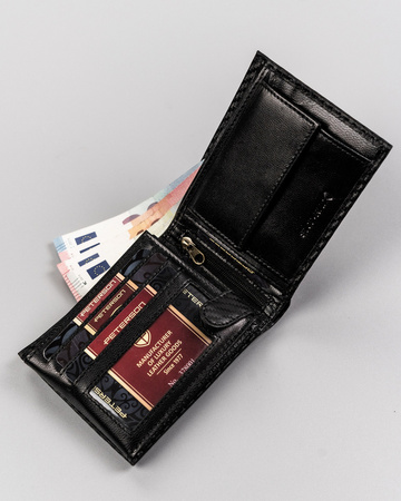 PTN leather wallet 304-CA-6532 BLAC