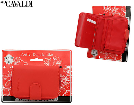 Portfel damski PU K-030B-BL Red