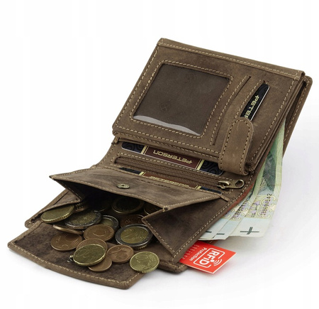 PETERSON PTN 339 2-1-4 RFID leather wallet
