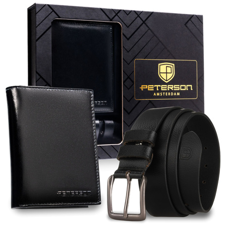 Zestaw portel+pasek PTN N4-27-120-BW Black