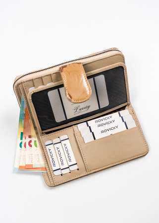 Portfel damski Skóra+PU PX34-DSF Camel