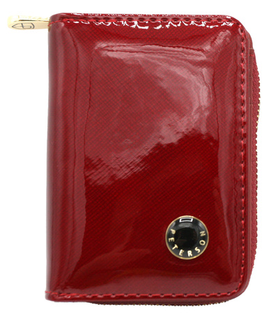 Women's wallet patent Saffiano leather PTN PH33-1-SAF Red
