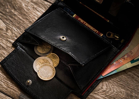Leather Wallet PTN 339A-5873 Black