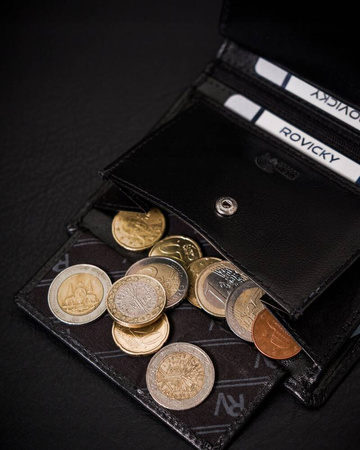 Leather wallet RV-7680278-5-BCA Black