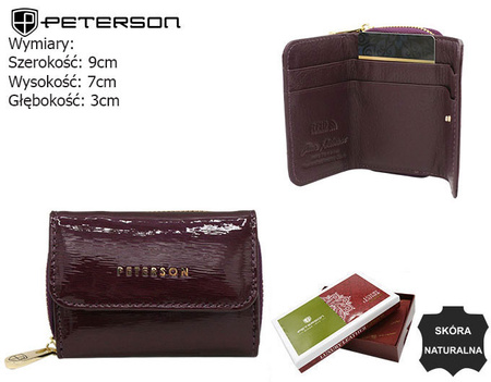 Portfel damski skórzany PTN 423229-SH Purple
