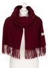 Large Women's Scarf with Fringes Peterson PTN SPV73 Wine