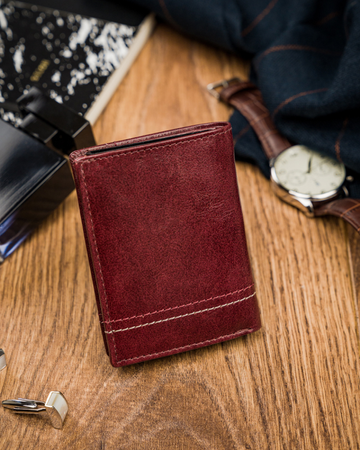 Portfel skórzany RFID ALWAYS WILD N9001-VTK-D Wine