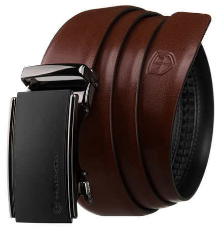 Pasek automat skórzany PTN A007