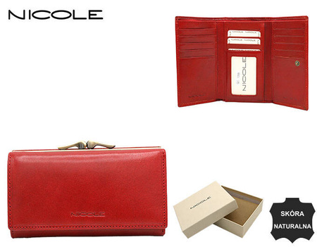 WOMEN'S LEATHER PORTFOLE F17499 RED