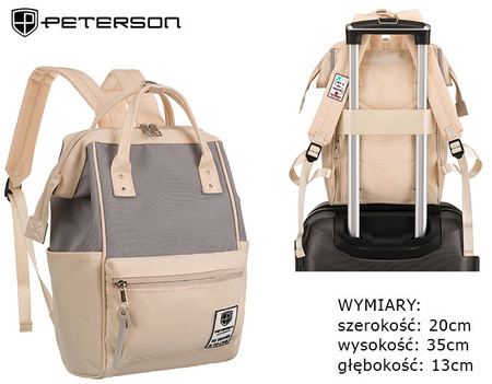 Polyester bagpack PETERSON PTN 2022