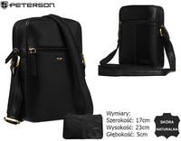 Torba skórzana + Etui PTN 704-TUM Black