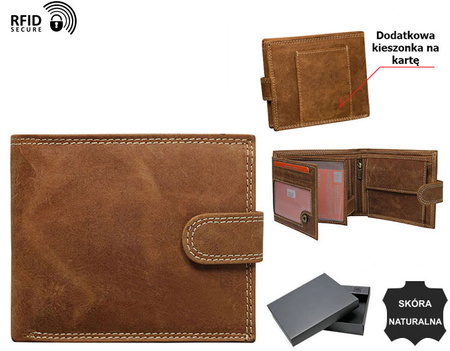 Portfel męski skórzany N992L-P-CHM-NL Cognac