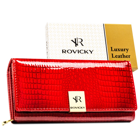 Portfel damski skórzany RH-20A-1-RS Red