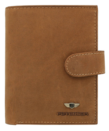 Leather wallet PTN 317Z 2-1-5 COGNAC