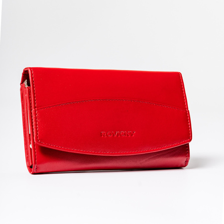 Women's leather wallet R-RD-36-GCL Red