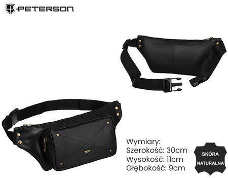 Saszetka skórzana PTN 2-NGN Black