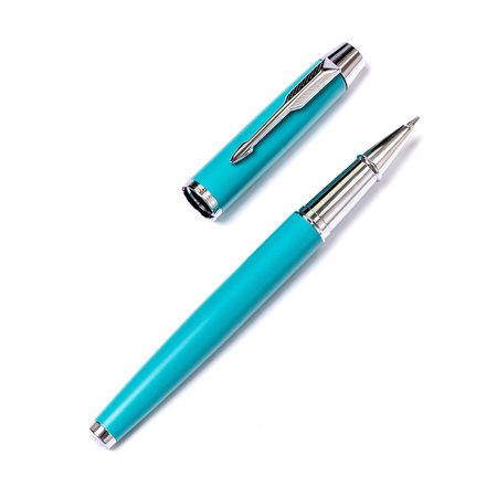 Długopis w pudełku Peterson PTN 222-GB Turquoise-Silver