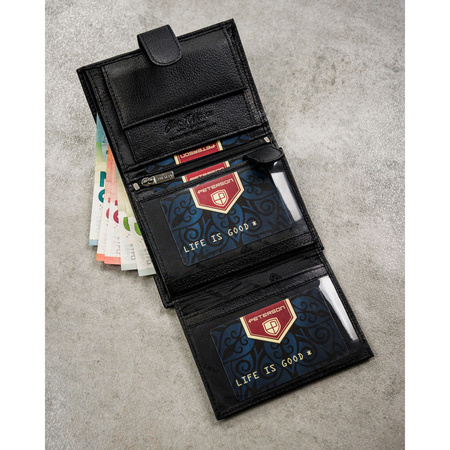 Portfel męski skórzany PTN N4L-SPDM Black