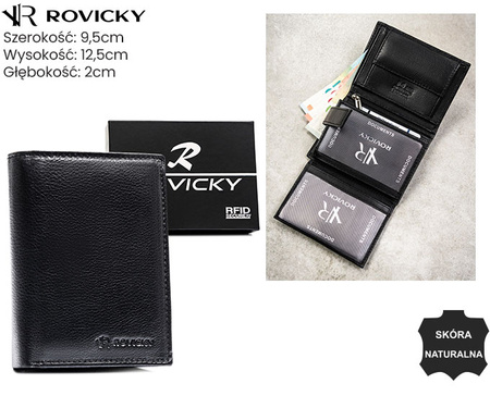 Portfel męski skórzany 0104-RVD Black