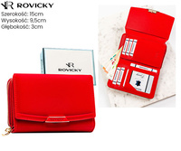 Portfel damski skórzany PTN 76112-BFBC Red